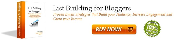 List Building for Bloggers: Proven email stategies that build your audience, increase engagement and grow your income. Launch pricing available thru May 23, 2011.