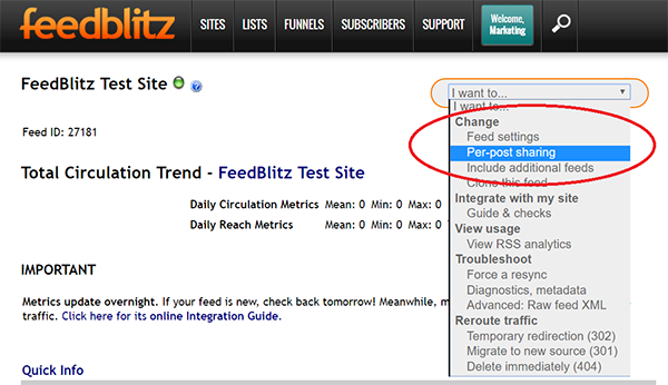 Screenshot of How to Add Social Sharing to RSS Posts